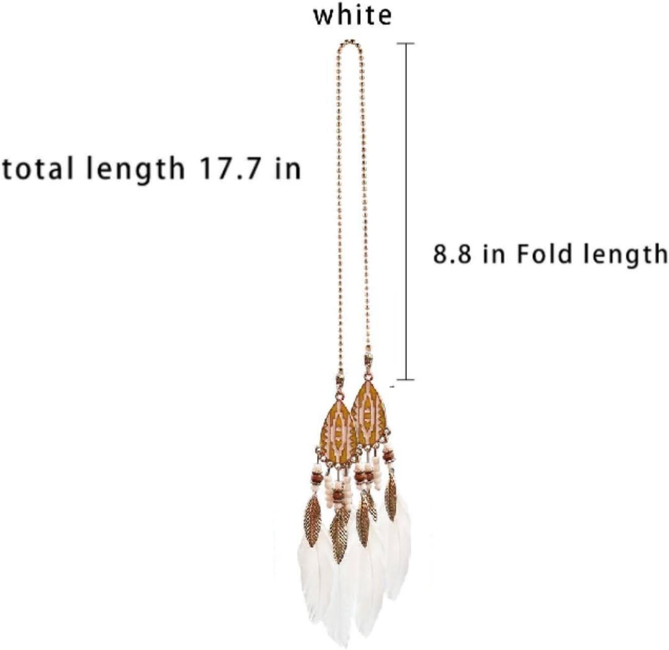 Boho Dream Catcher Car Ornament - White