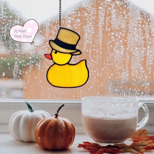 Stained Glass Jeep Ducks Window Decor Suncatcher Ornament