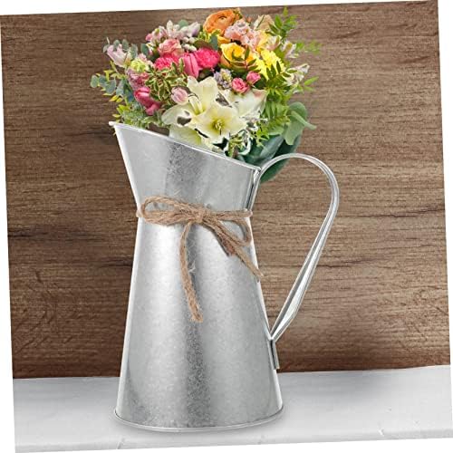 GANAZONO Vintage Iron Flower Bucket for Home Decor