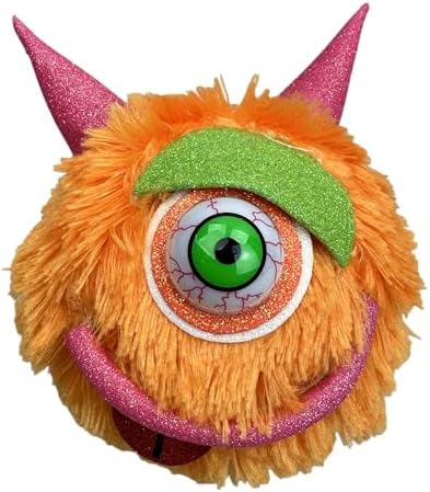 Halloween Monster Ornament 7 Inch Furry Round