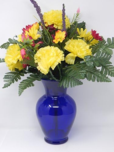 Floral Supply Online Spring Garden Vase with Booklet - Cobalt Blue