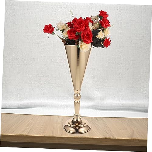 Iron Trumpet Vase for Floral Arrangements and Home Decor
