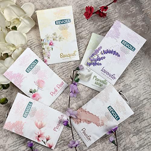 Bevoll Scented Sachets 12 Pack for Drawers Closets Cars Bathroom Wardrobe Gym Bags