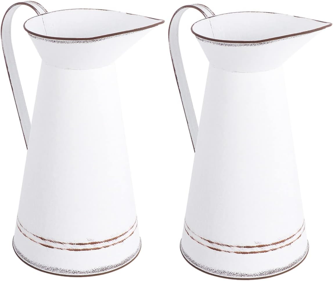 Vintage Metal Flower Pot Set for Home Office Wedding Decor