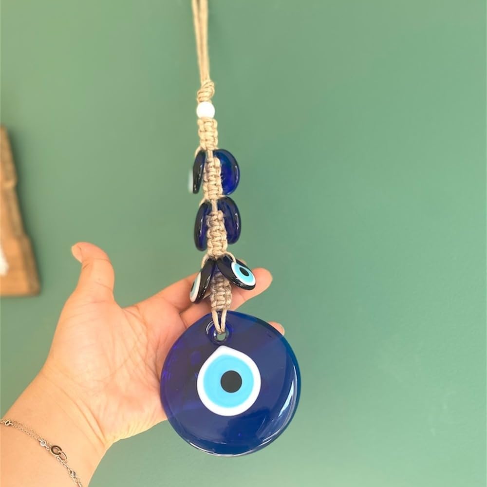 Turkish Blue Evil Eye Car Charm Hanging Ornament