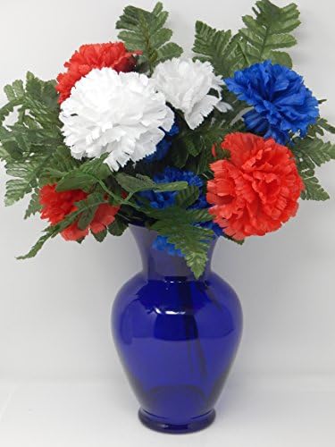 Floral Supply Online Spring Garden Vase with Booklet - Cobalt Blue