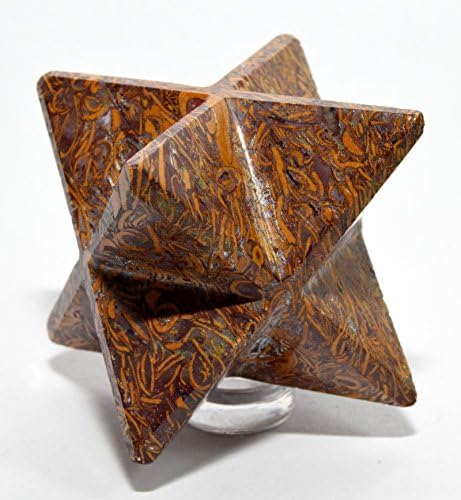 HC Set 25 Inch Mariyam Holly Stone Merkaba Star 8 Point Clear Quartz Pebble