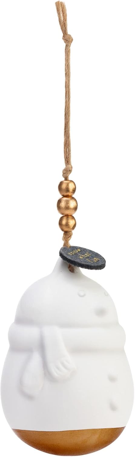 DEMDACO Snowman White Fragrance Diffuser Ornament 2 Pack Set