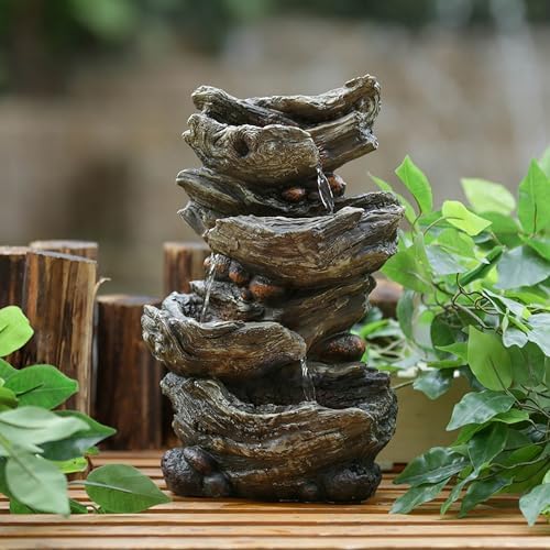 Relaxing Indoor Water Fountain with LED Light