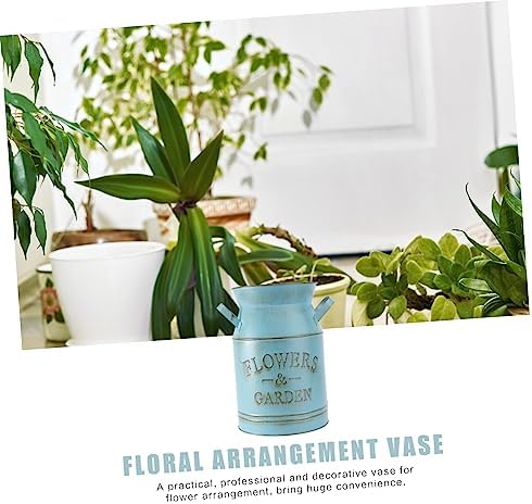 Metal Crafted Flower Vase for Bouquets and Decor