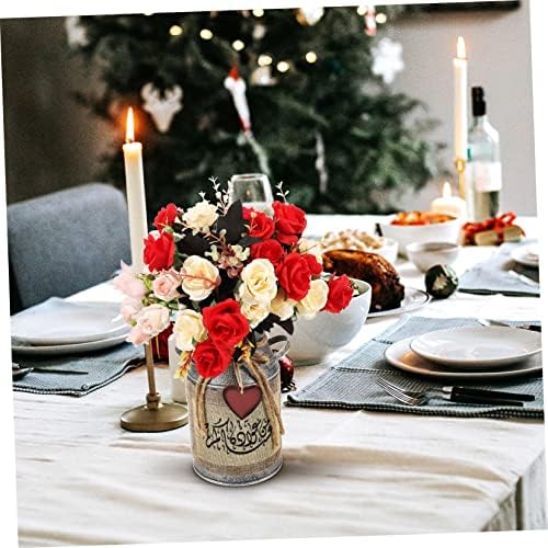 Retro Metal Flower Pot Vintage Decor for Farmhouse Style