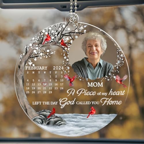Personalized Memorial Car Ornament - Heart Stopped Moment