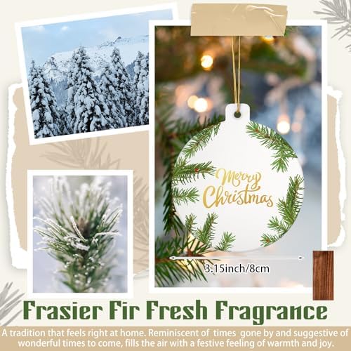 12 Pcs Cedar Fir Scented Christmas Ornaments