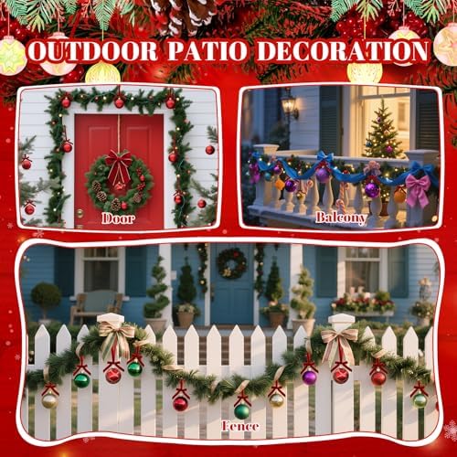 48 Pcs Velvet Christmas Tree Hanging Bows