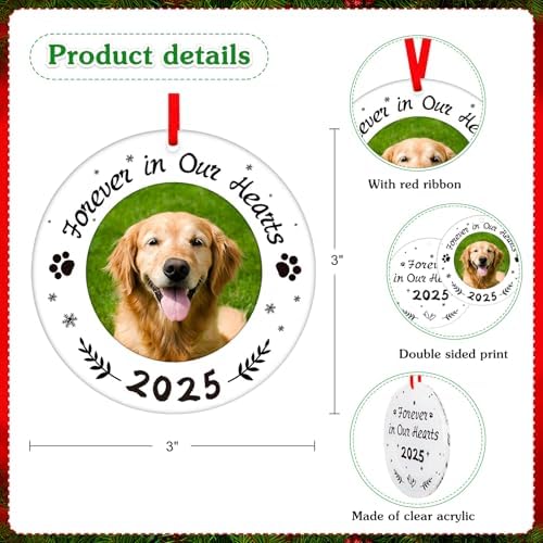WaaHome Pet Memorial Christmas Ornament 2025