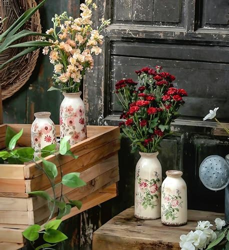 Ceramic Rustic Farmhouse Vase 6 Inches