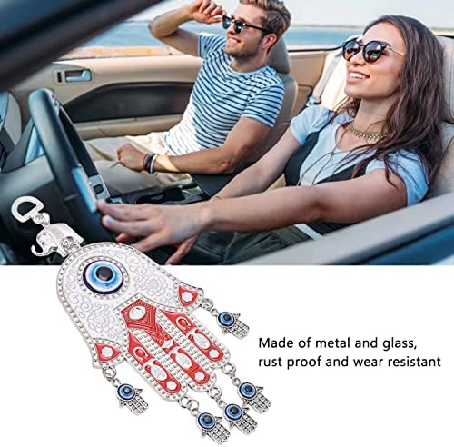 Blue Evil Eye Hamsa Hand Wall Hanging for Protection and Decoration