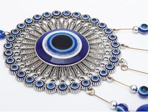 Fantasy Devil Eye Wind Chime Blue Alloy Pendant