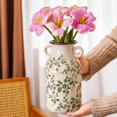 Sure Yuesi Vintage Pastoral Vase with Handles 91 Inch