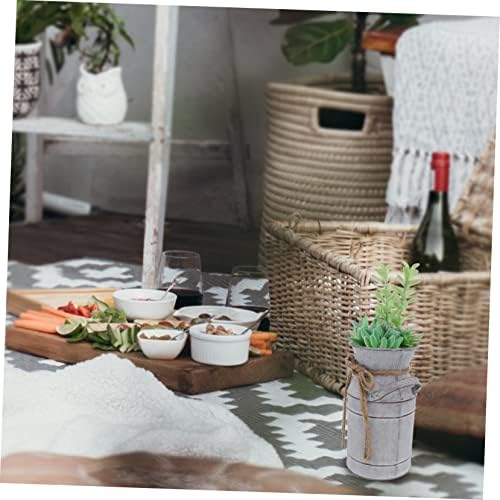 StobaZA Decorative Iron Flower Bucket for Home and Garden