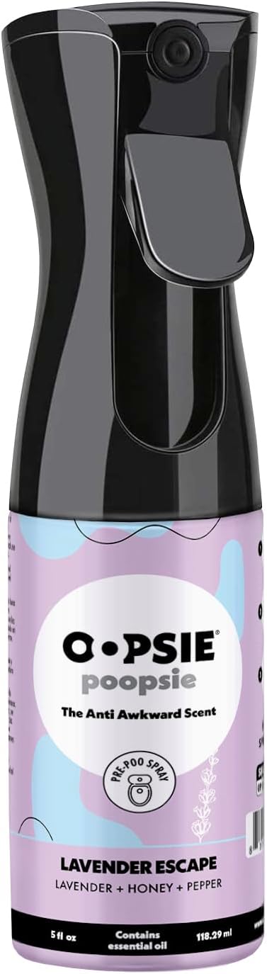 Oopsie Poopsie Pre-Poop Toilet Spray 5 Oz Lavender Escape