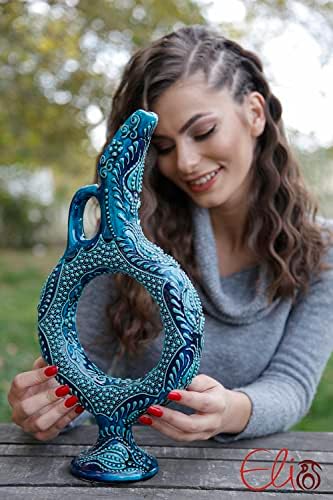 Ocean Blue Beta Hittite Ceramic Vase