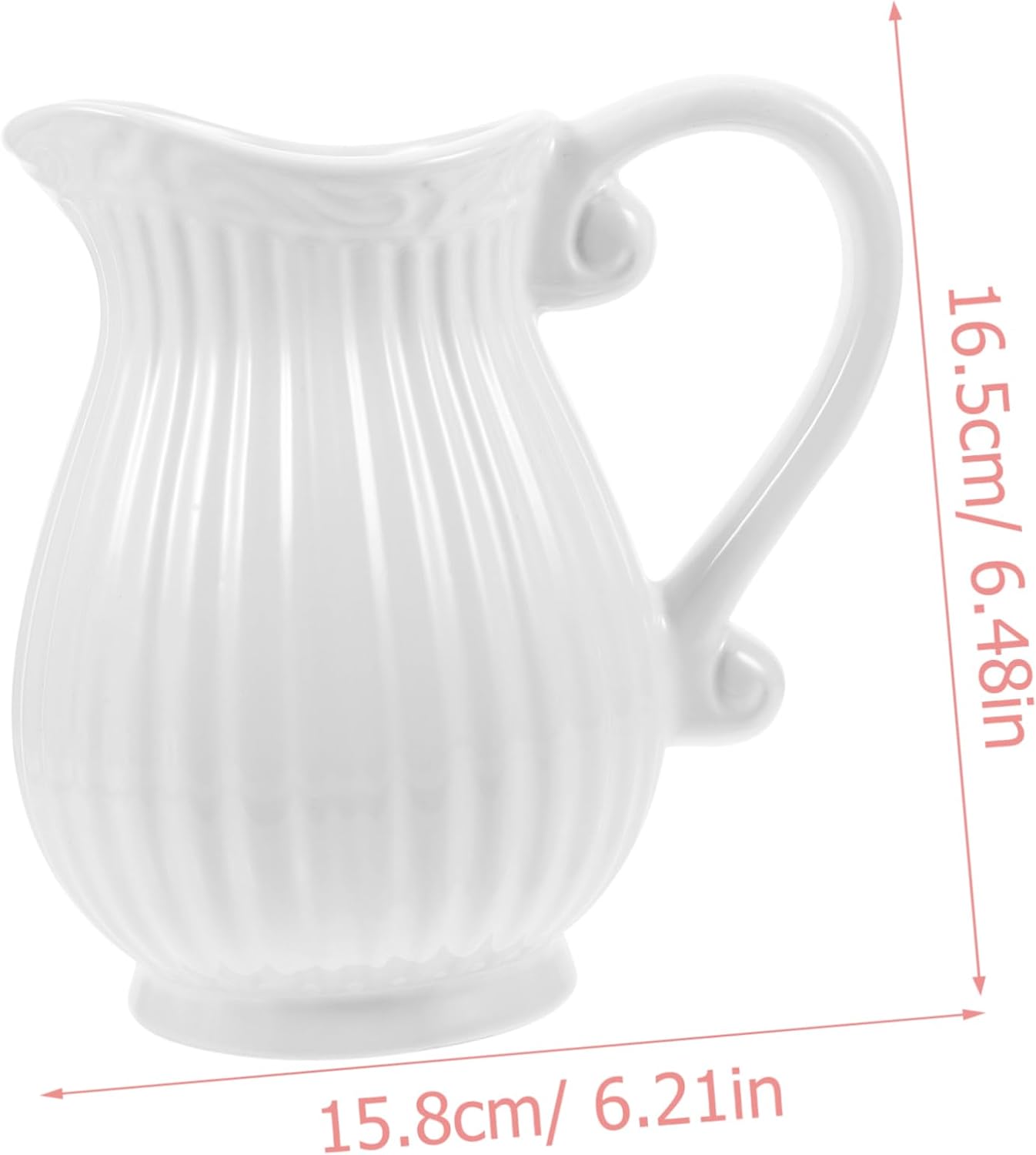 STOBAZA Ceramic Pitcher Vase for Home Decor 1