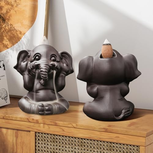 Comeon Backflow Incense Burner Set with Mat and Tweezers