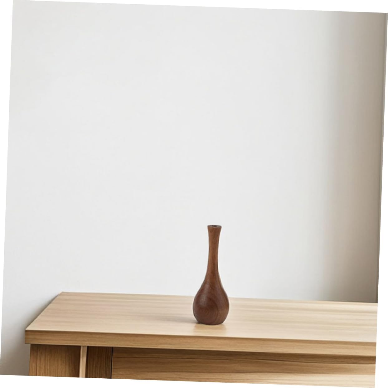 Handmade Flower Vase Rustic Decor Centerpiece Walnut Solid Wood Decorative Vase 1