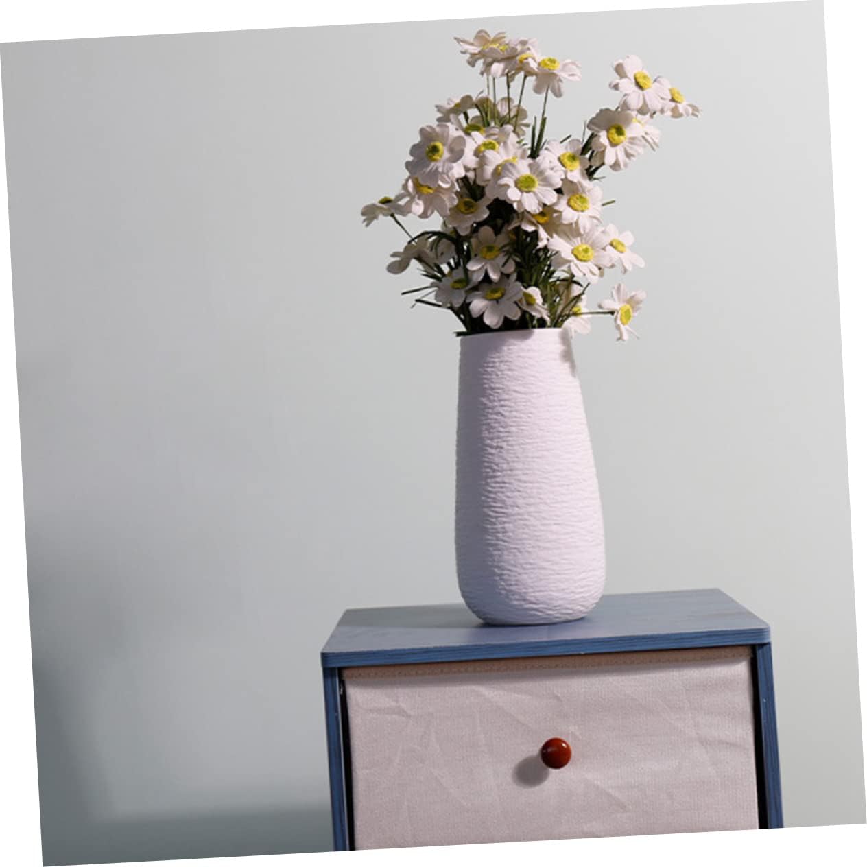 STOBAZA 1pc White Ceramic Vase Modern Plant Pot