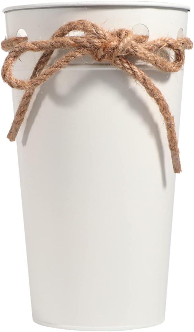 Vintage Iron Bucket for Flowers and Plants