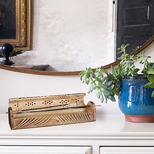Light Pro Wooden Incense Holder 12 Inch Natural