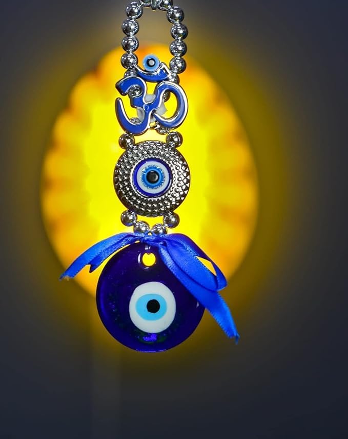 Metal Blue Evil Eye Nazar Battu Hanging Lucky Charm