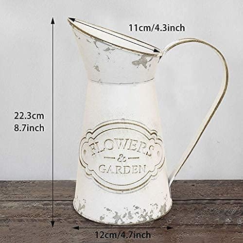 Soyizom Shabby Chic White Jug Vase 87H
