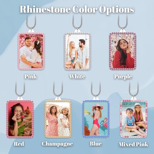 Custom Photo Car Rearview Mirror Ornament - White