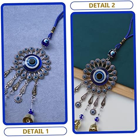 Yardenfun Evil Eye Car Hanging Decor Wind Chime