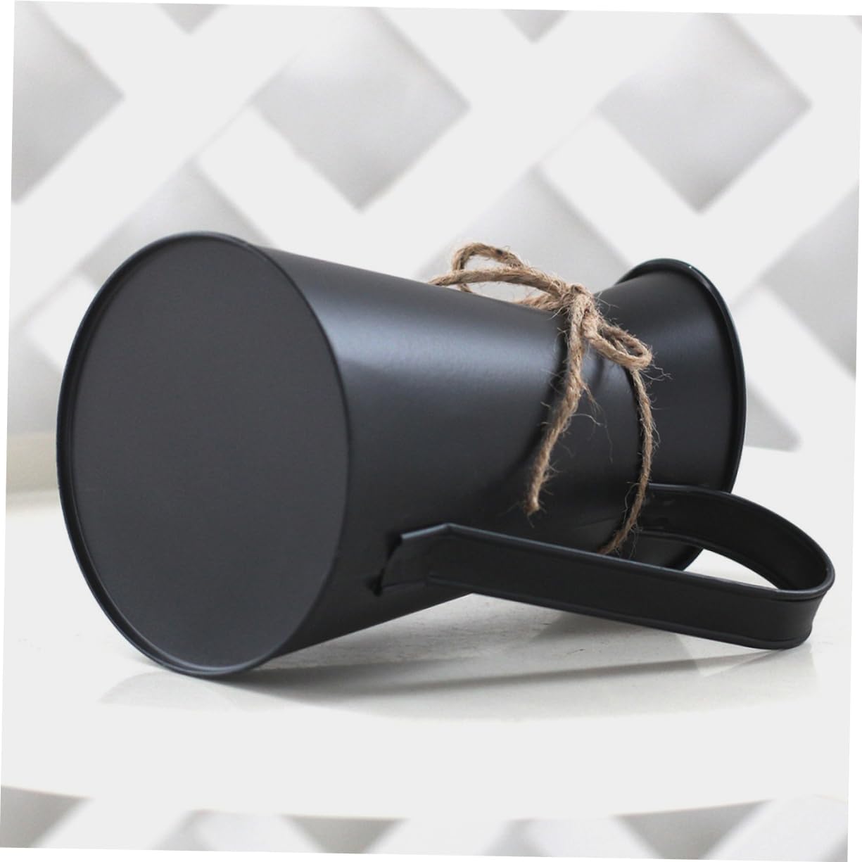 STOBAZA Metal Vintage Flower Bucket for Home Decor