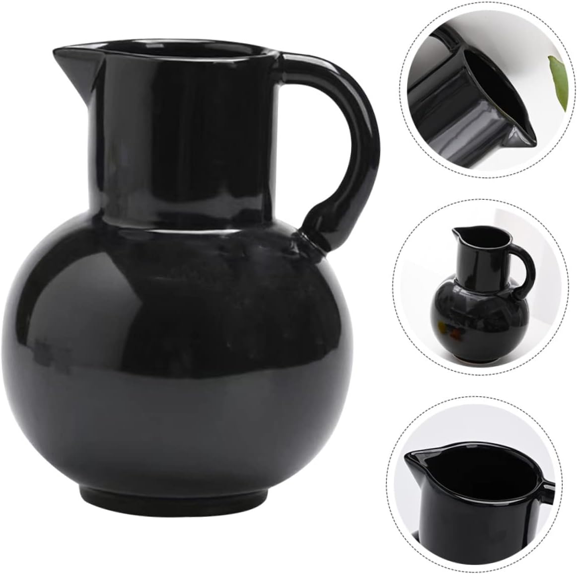 STOBAZA Ceramic Pitcher Vase for Home Decor