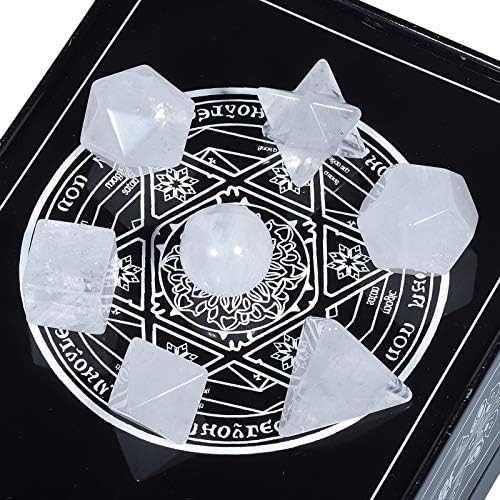 Amogeeli Crystal Platonic Solids Sacred Geometry Set