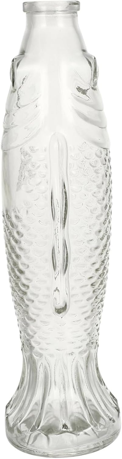 Fish Shaped Glass Bottle Decorative Table Vase