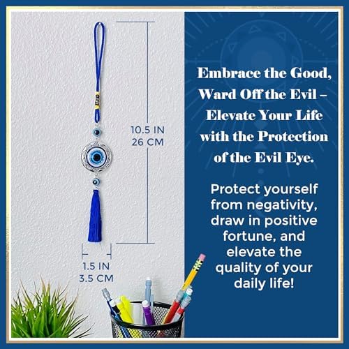 LUCKBOOSTIUM Evil Eye Keychain - Good Luck Protection Charm