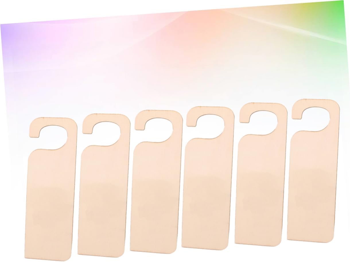 Ciieeo 6pcs Wooden Door Hanging Decorations