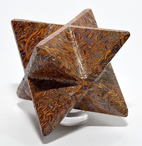 HC Set 25 Inch Mariyam Holly Stone Merkaba Star 8 Point Clear Quartz Pebble