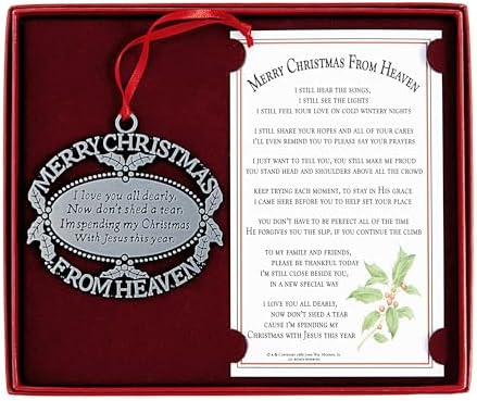 Personalized Christmas Ornament - Memorial Keepsake 2024 Pewter