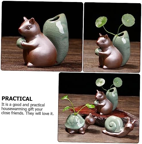 Retro Mini Ceramic Vase for Home Office Decor 1