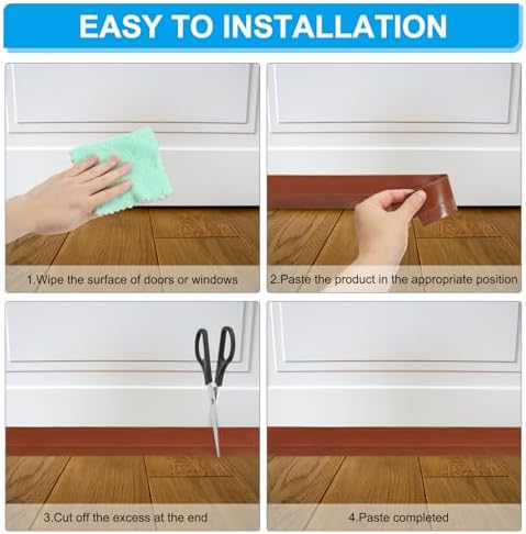 PATIKIL Door Draft Stopper 33FT Silicone Weather Stripping Seal Gray