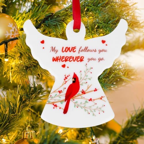 Ceramic Memorial Ornament with Lanyard for Christmas Tree
