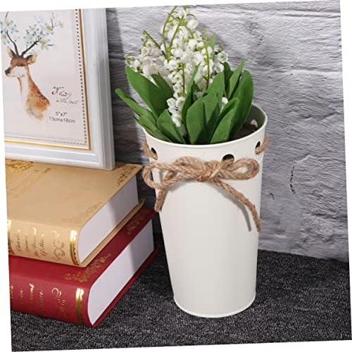 Vintage Iron Bucket for Flowers and Plants