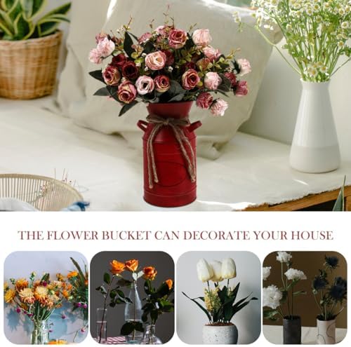 Rustic Milk Can Vase for Home Decor