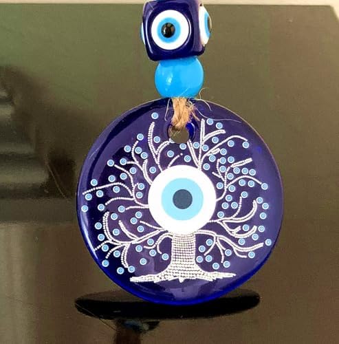 Blue Evil Eye Wish Tree Hanging Decorative Ornament